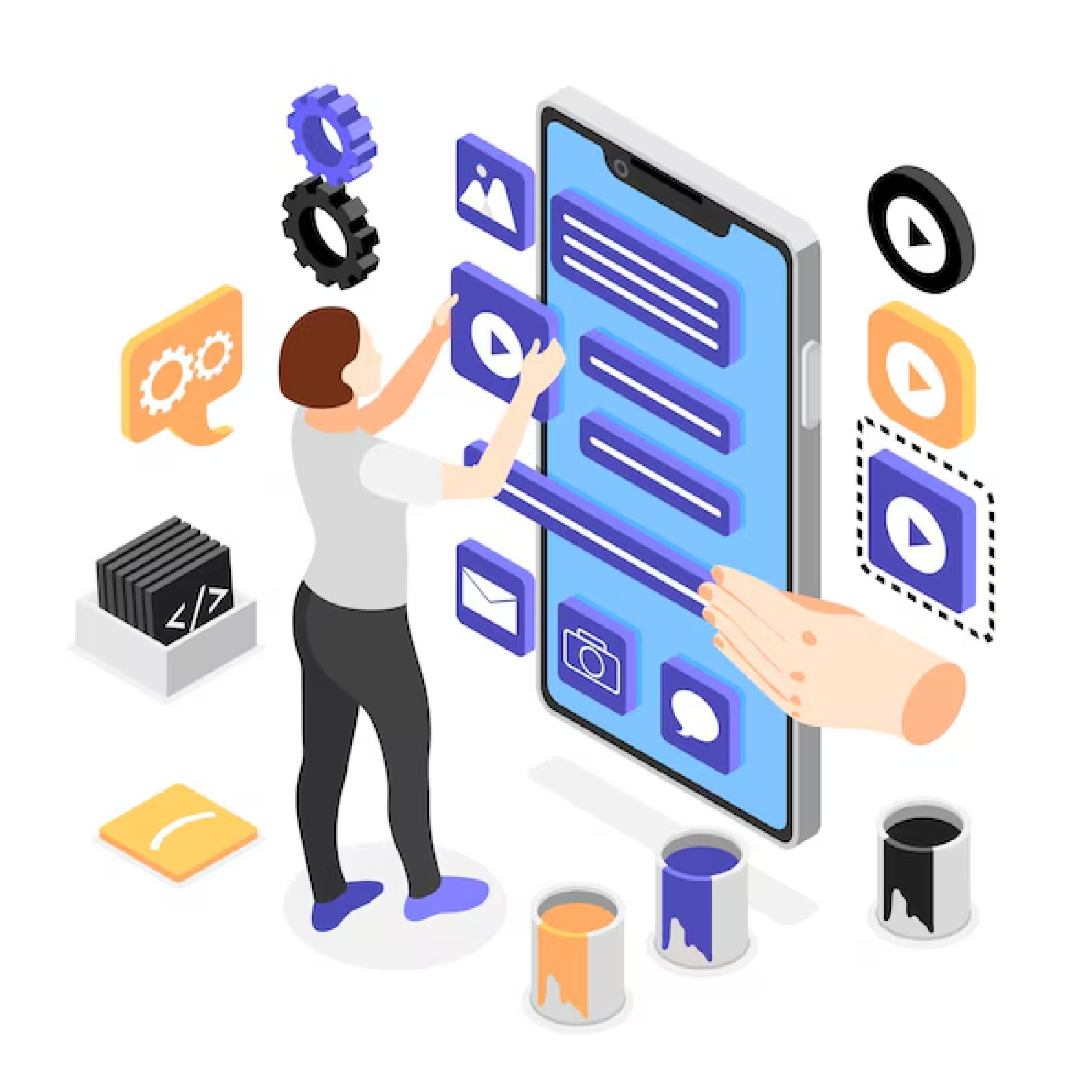 user-interface-development-isometric-concept-with-young-woman-creating-custom-design-mobile-application-vector-illustration_1284-72341-01